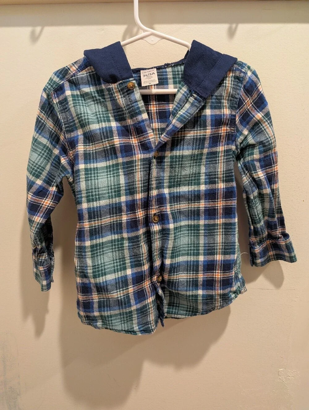 Carter's 3T Hooded Flannel
